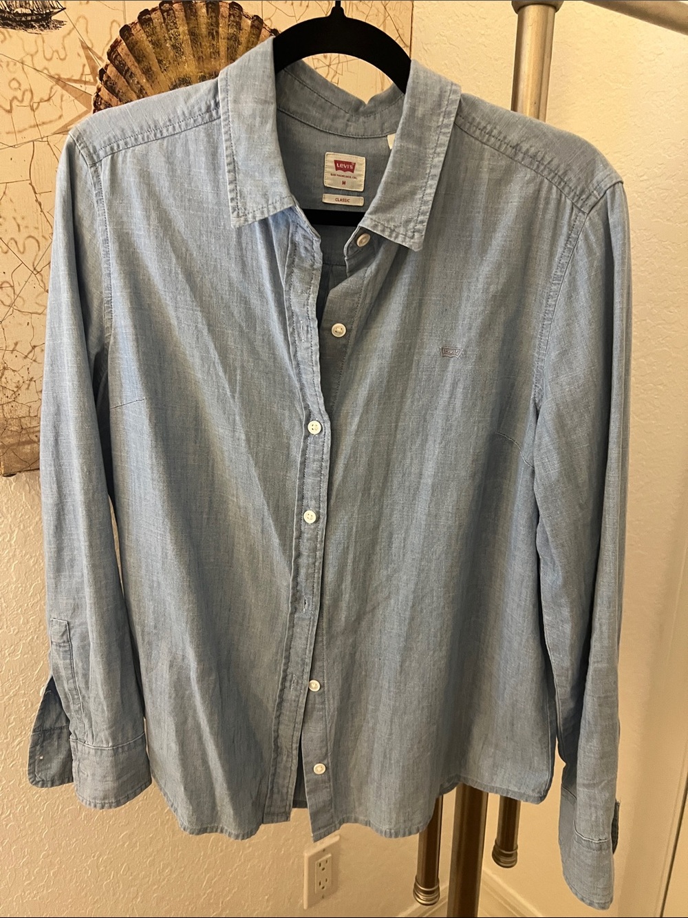 Levi's Light Blue Chambray Button-Down Shirt - Women's